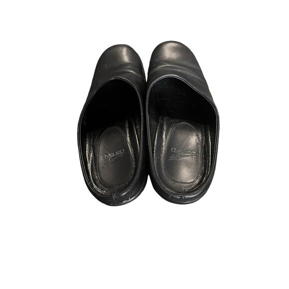 Dansko Women Clogs Slip On Black Leather Mules Made in Portugal - Picture 5 of 8